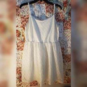 Candalite White Lace Dress Cottagecore Large